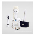 beautiful wholesale fiberglass wig display long neck faceless white mannequin head with shoulders